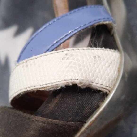 Diesel Leather Suede T Strap High Heel Sandal Size EU 39 US 8.5 - Picture 15 of 16